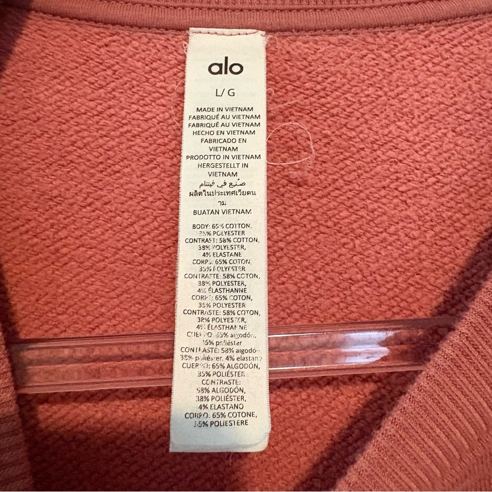 ALO Yoga Accolade Terracotta Crewneck - Picture 7 of 8